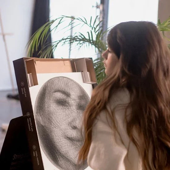 Dekorativ String Art Portret